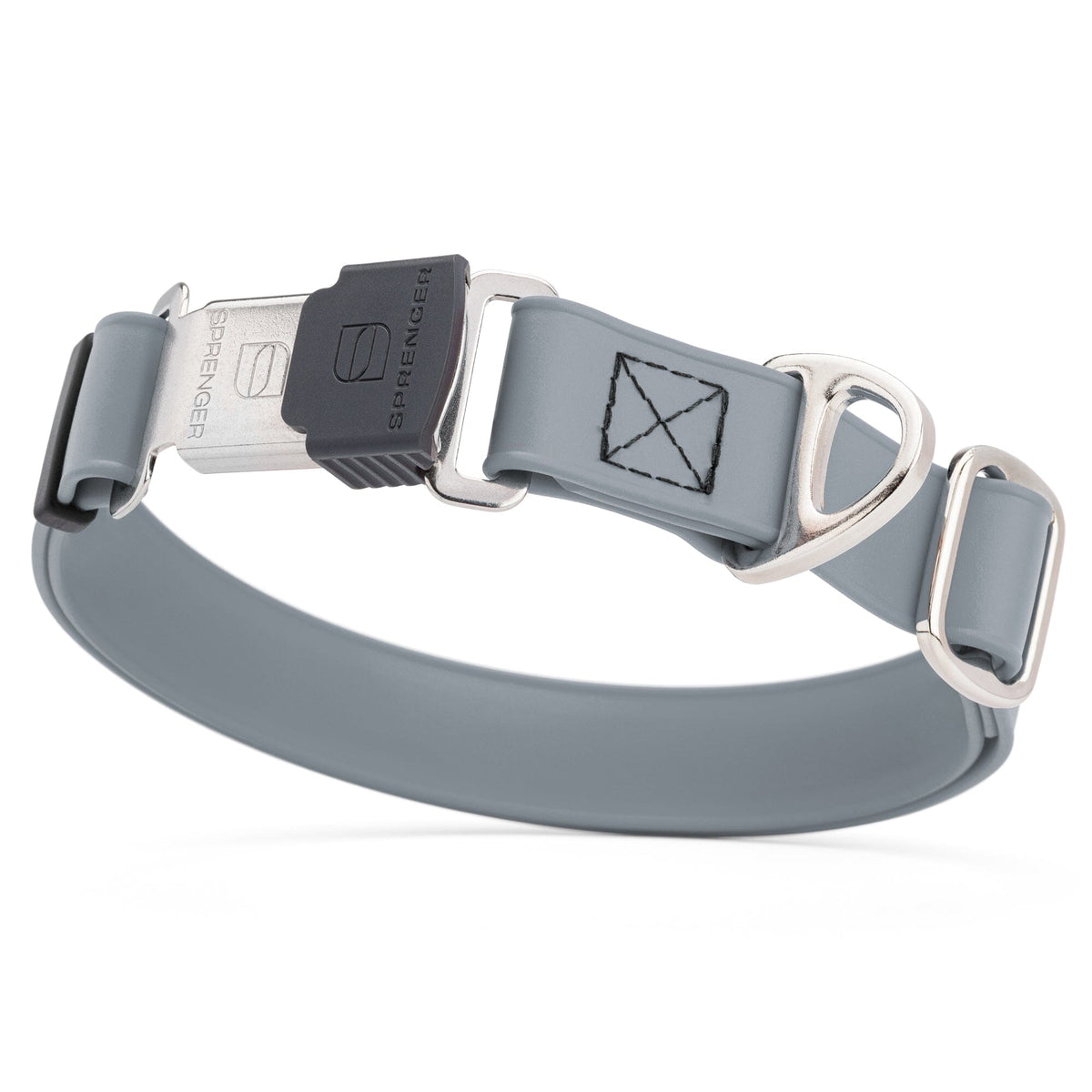 Sprenger BioThane Waterproof Dog Collar with Stainless Steel ClicLock Quick Release Buckle