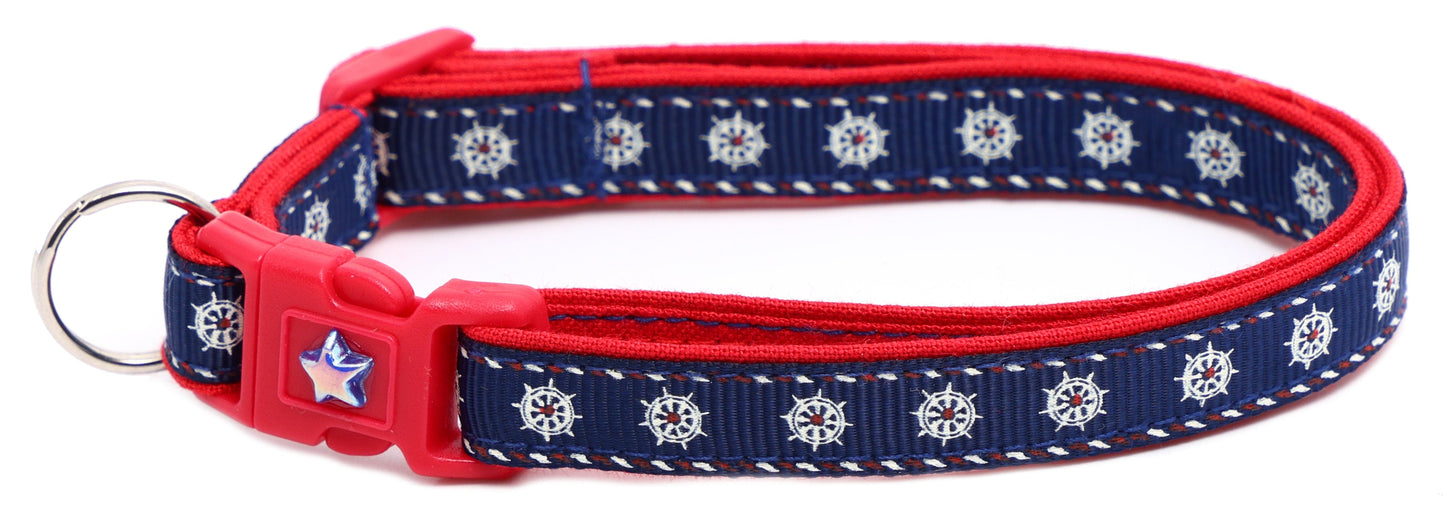 Ships Wheels Breakaway Cat Collar Pugs2Persians