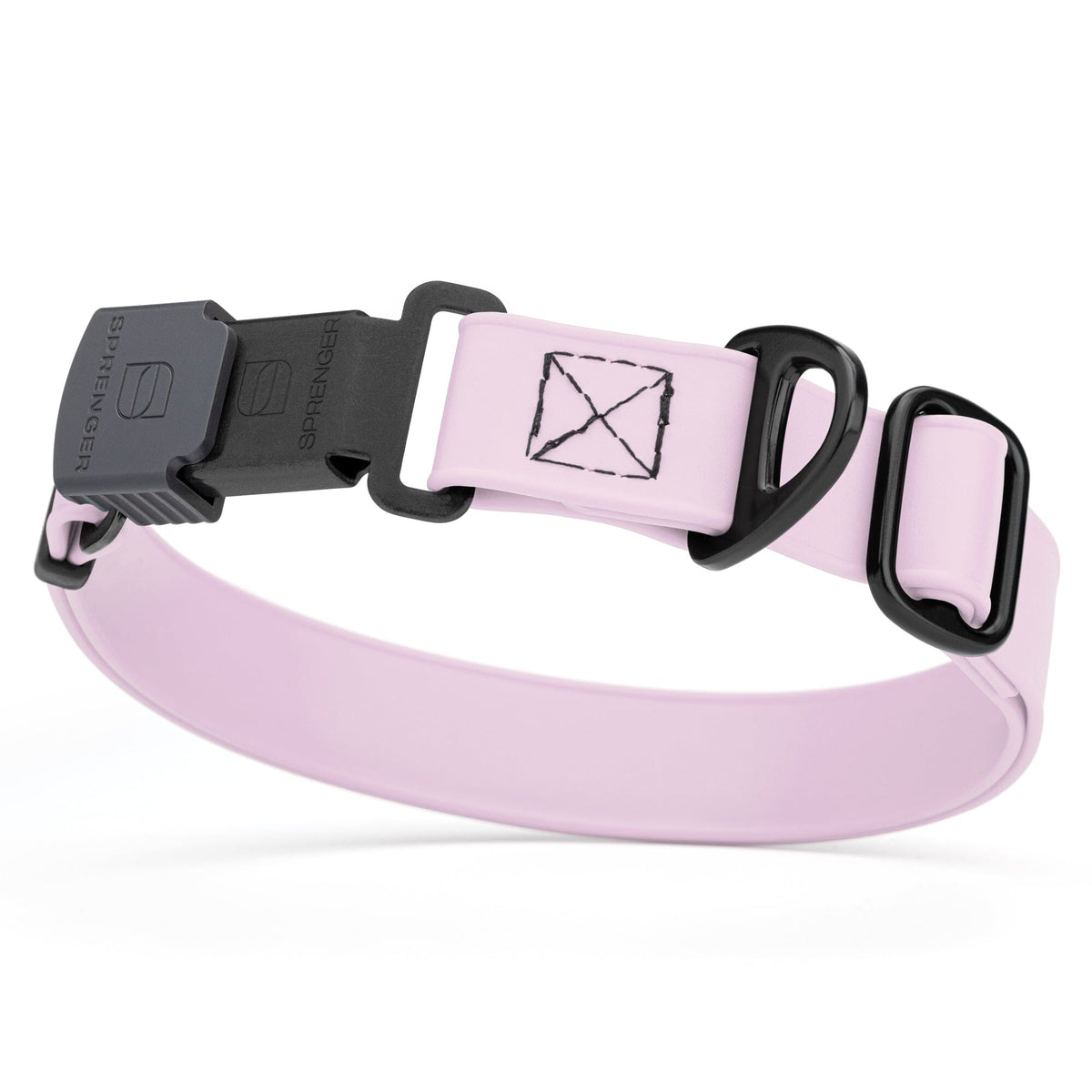 Sprenger BioThane Waterproof Dog Collar with Stainless Steel ClicLock Quick Release Buckle