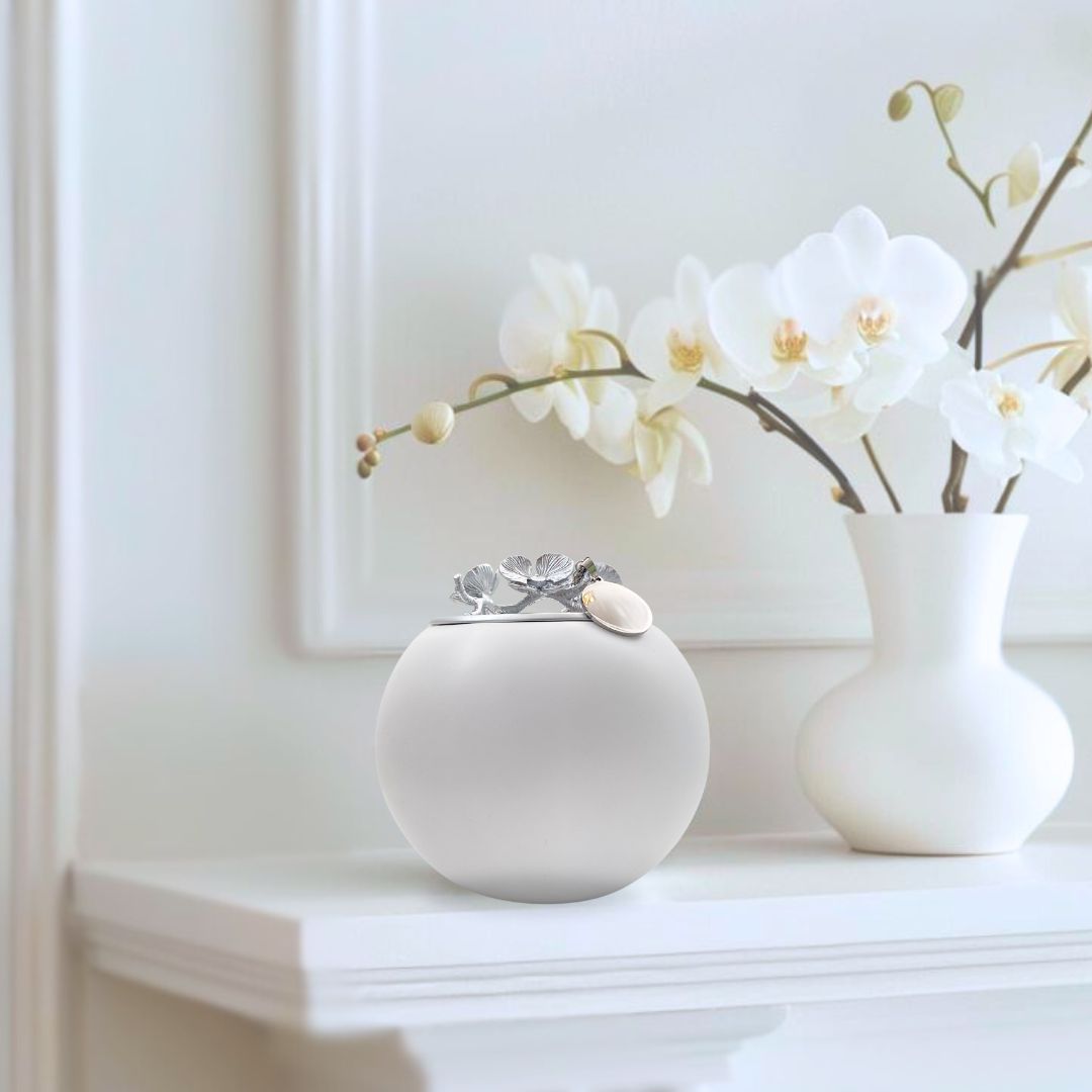Orchid Urn for Dog & Pet Ashes - Handmade