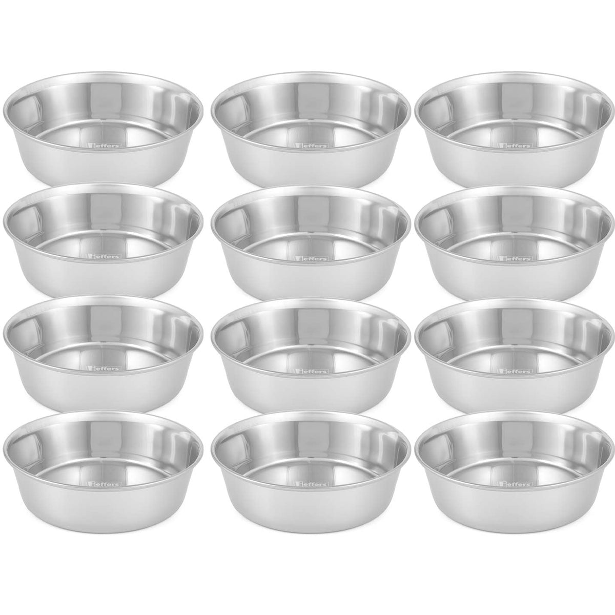 Jeffers Heavy Weight Stainless Steel Pet Bowls – Durable Pet Food & Water Dish, Chew-Resistant, Dishwasher Safe