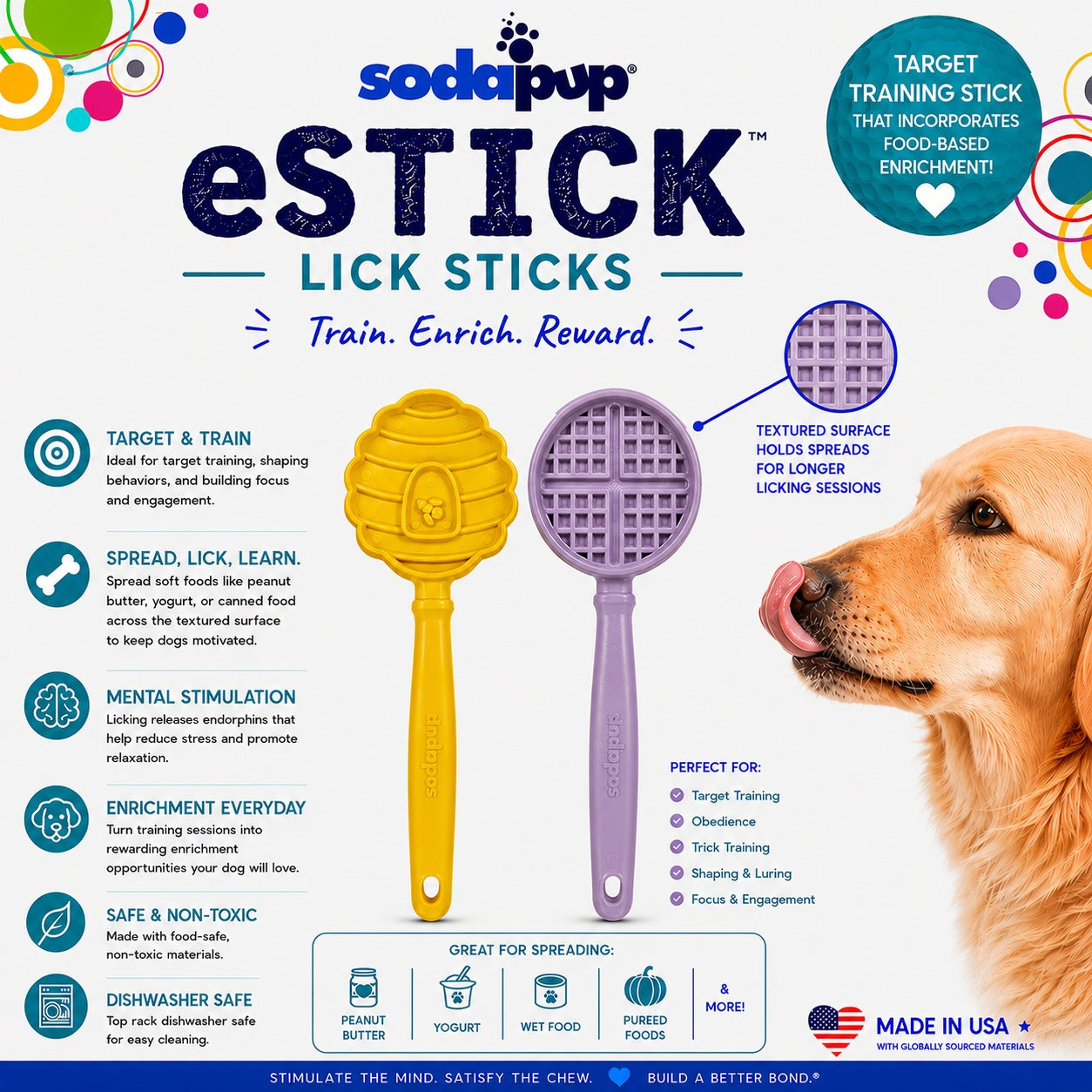 SodaPup eStick Hand-Held Dog Enrichment Lick Stick