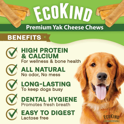 Gold Yak Chews for Medium Dogs