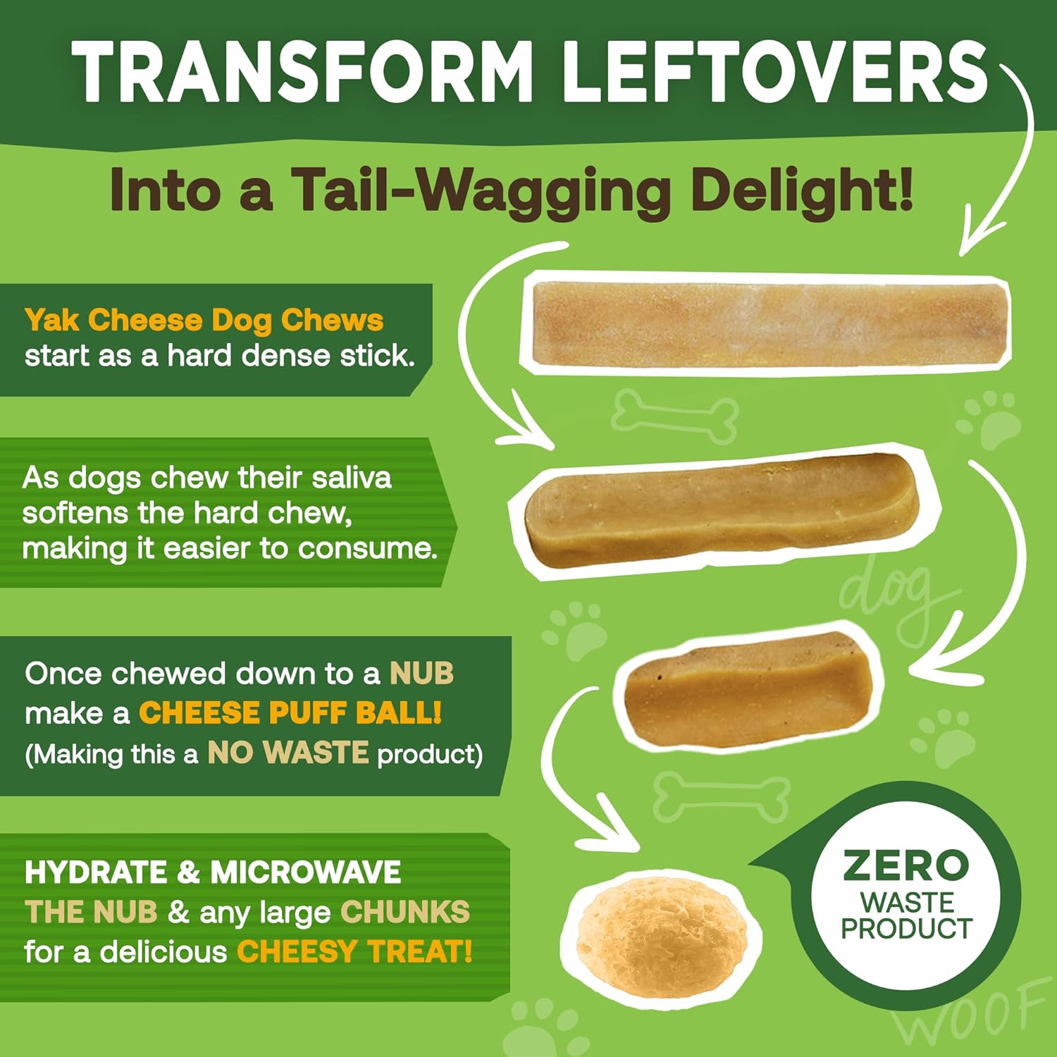 Gold Yak Chews for Medium Dogs