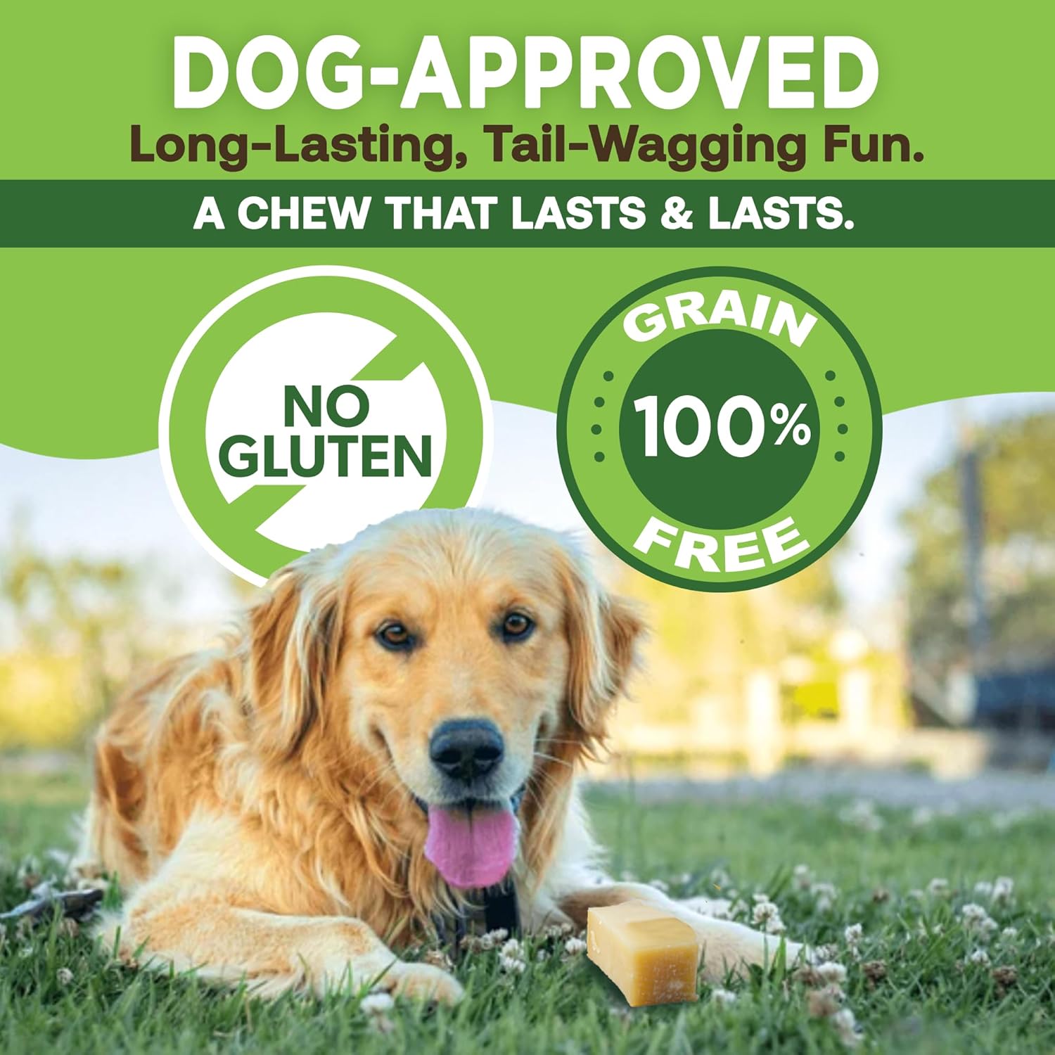 Gold Yak Chews for Medium Dogs