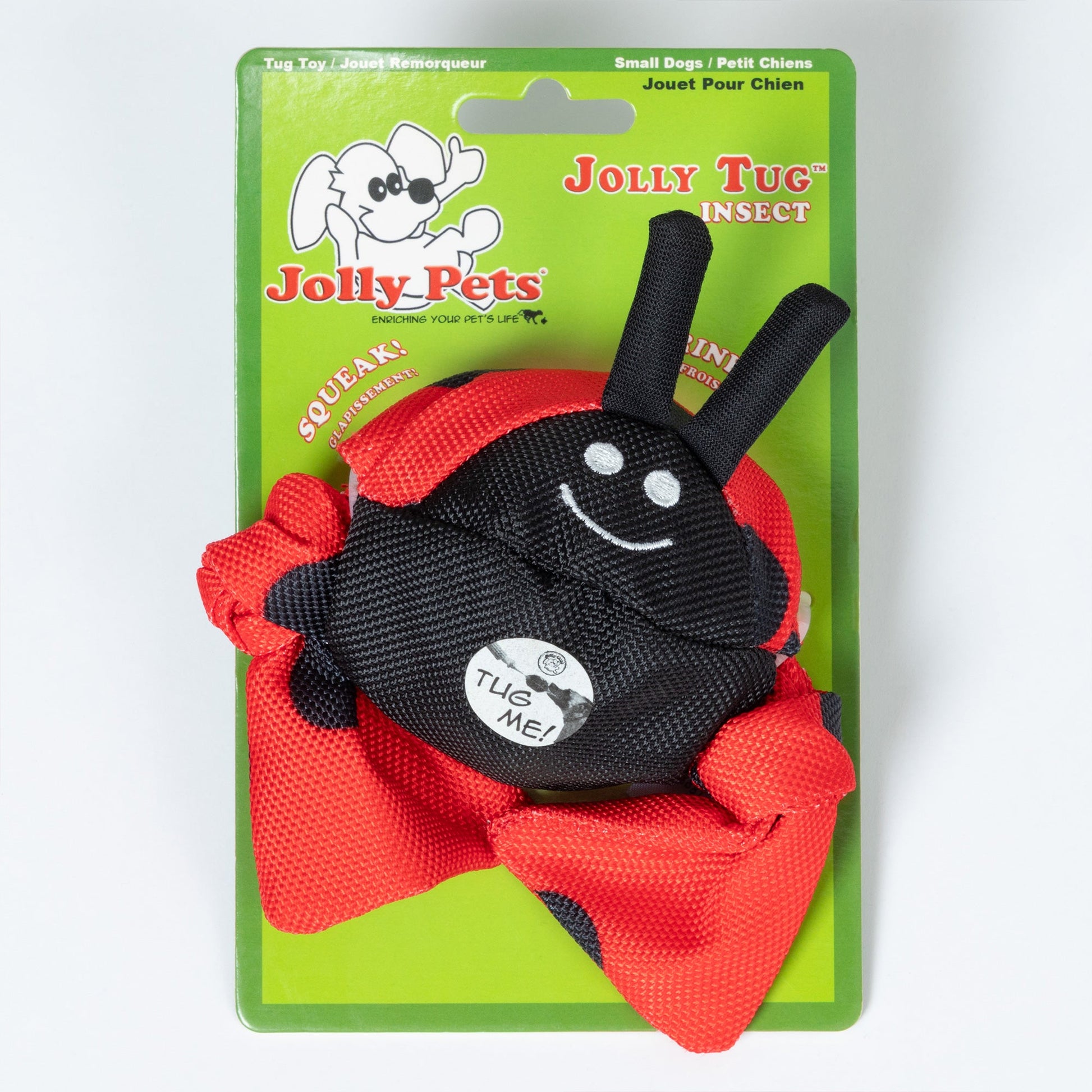 Jolly Pets Jolly Tug Insect Medium Dog Toy