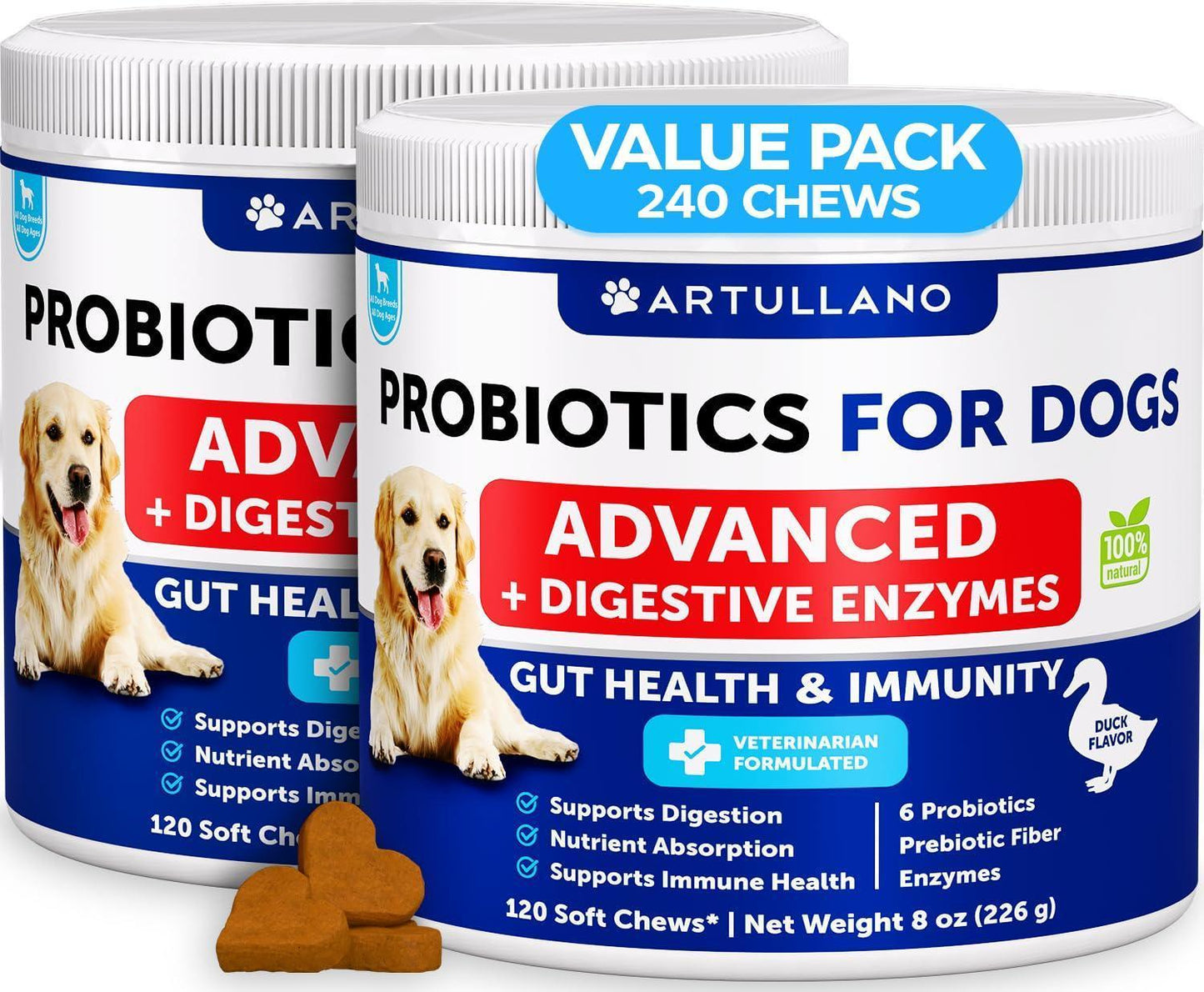 Probiotics for Dogs Digestive Enzymes and Prebiotics