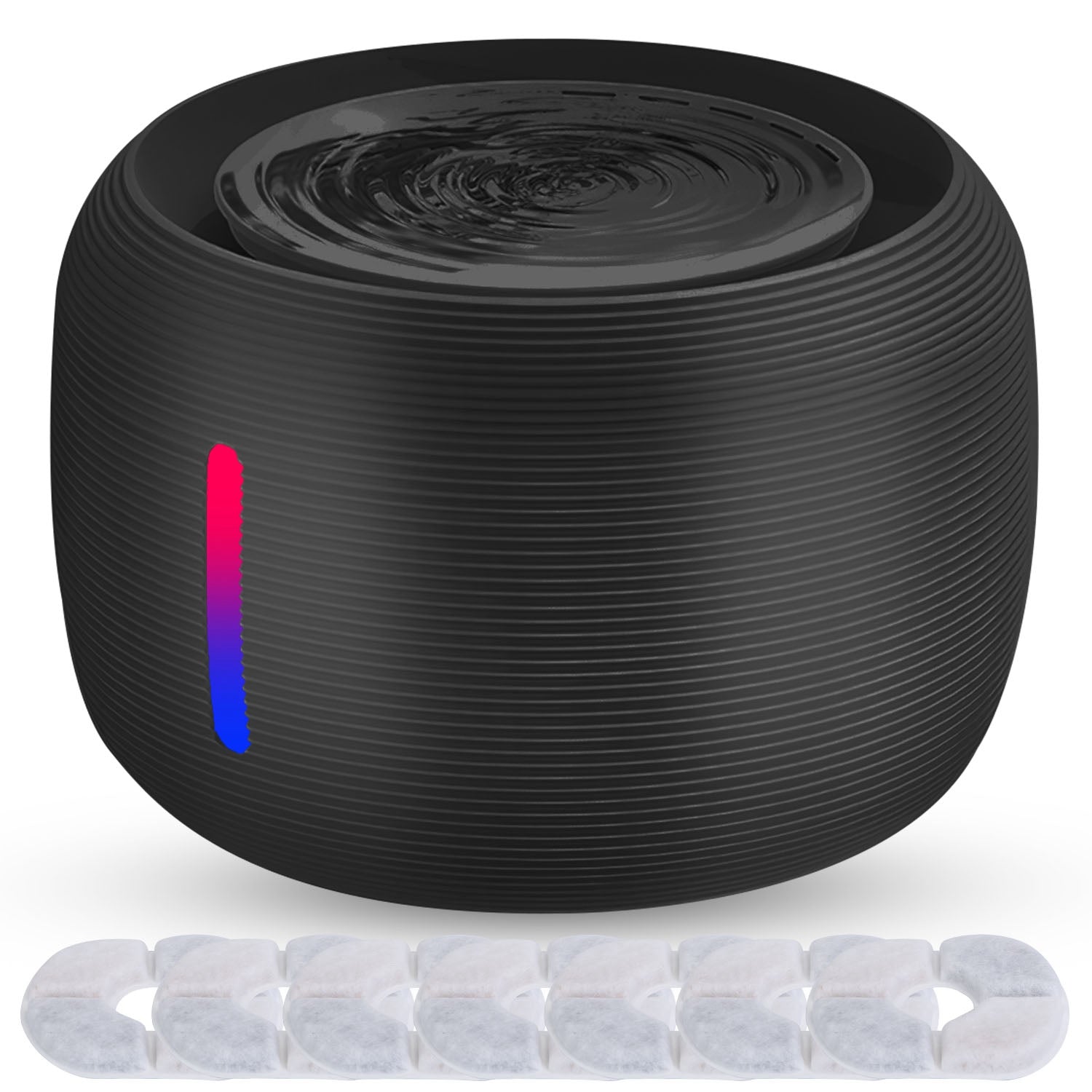 Smart Pet Water Fountain 2.5L with LED Light and Replaceable Filters
