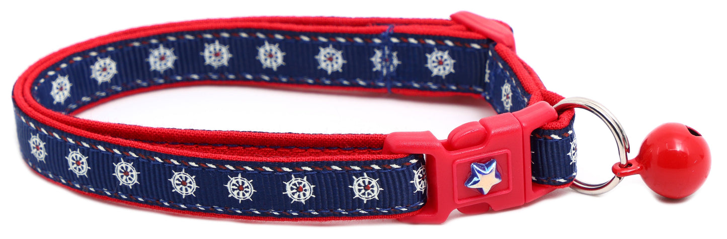 Ships Wheels Breakaway Cat Collar Pugs2Persians