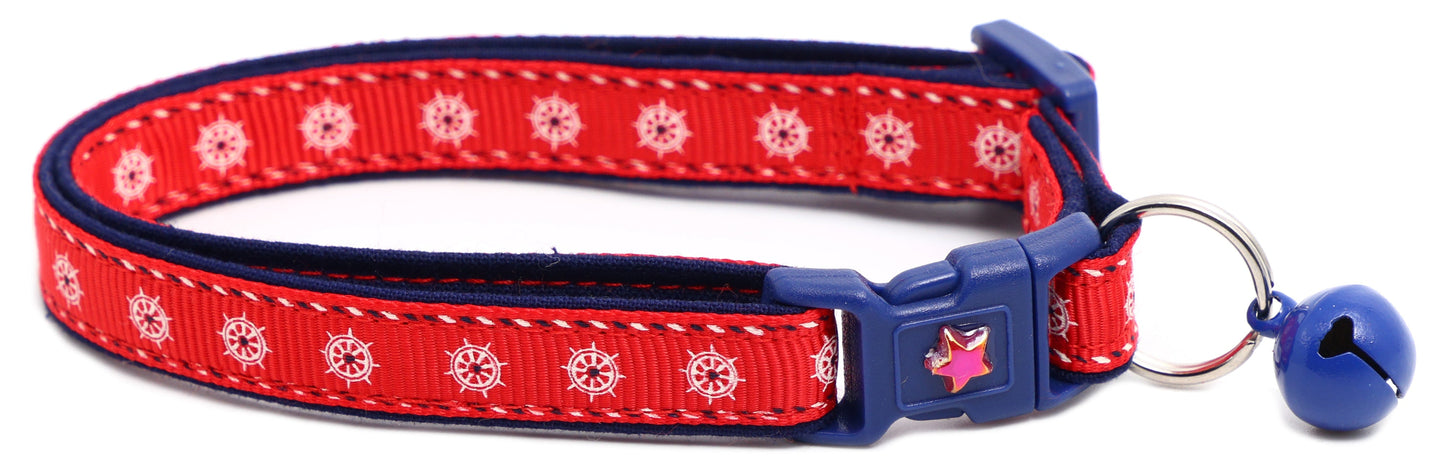 Ships Wheels Breakaway Cat Collar Pugs2Persians