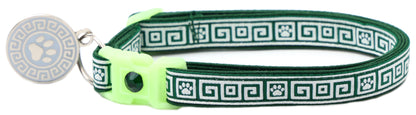 Greek Key Breakaway Cat Collar Pugs2Persians