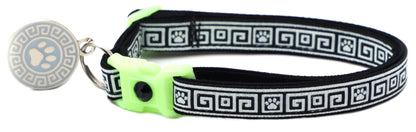 Greek Key Breakaway Cat Collar Pugs2Persians