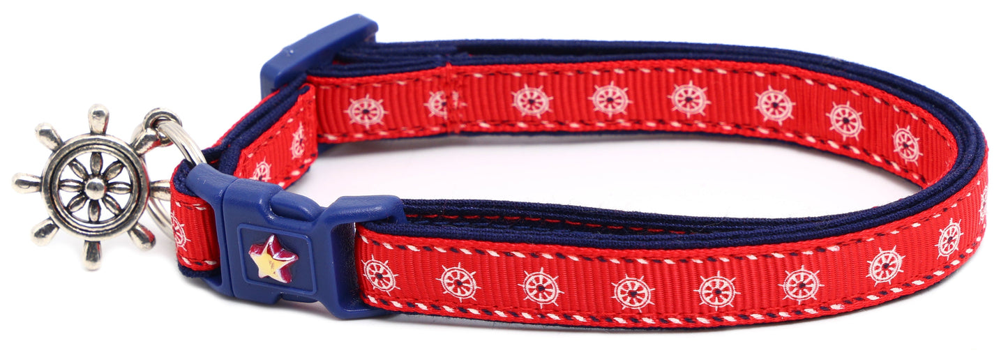 Ships Wheels Breakaway Cat Collar Pugs2Persians