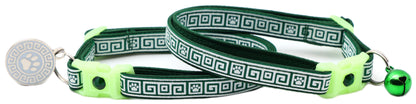 Greek Key Breakaway Cat Collar Pugs2Persians