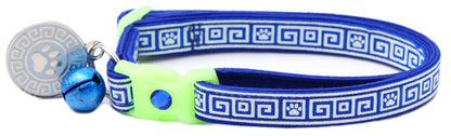 Greek Key Breakaway Cat Collar Pugs2Persians