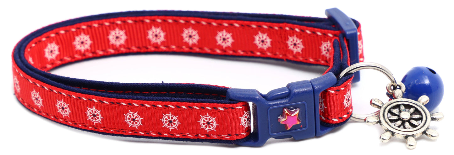 Ships Wheels Breakaway Cat Collar Pugs2Persians