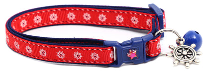 Ships Wheels Breakaway Cat Collar Pugs2Persians