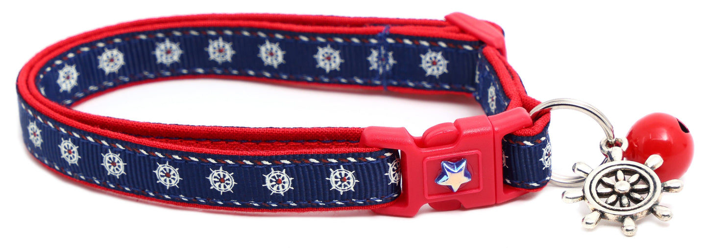 Ships Wheels Breakaway Cat Collar Pugs2Persians