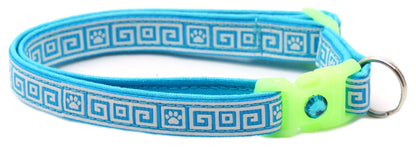 Greek Key Breakaway Cat Collar Pugs2Persians