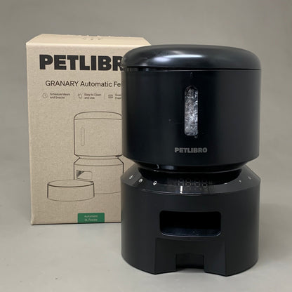 PETLIBRO Granary 3L Automatic Cat Feeder - Single Tray, Black