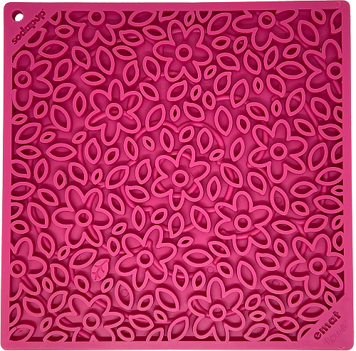 Flower Power eMat - Enrichment Lick Mat for Dogs and Cats, USA Made