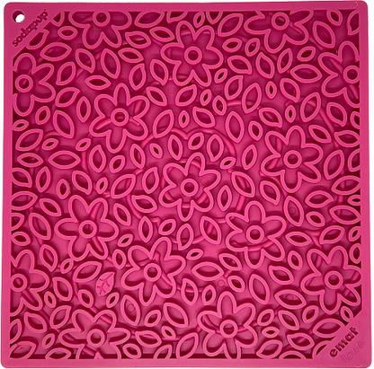 Flower Power eMat - Enrichment Lick Mat for Dogs and Cats, USA Made