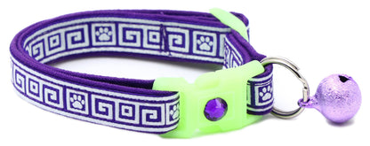 Greek Key Breakaway Cat Collar Pugs2Persians