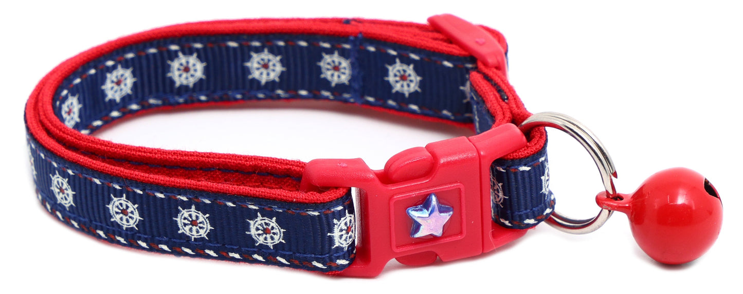 Ships Wheels Breakaway Cat Collar Pugs2Persians
