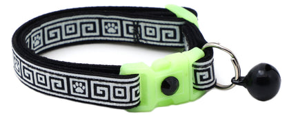 Greek Key Breakaway Cat Collar Pugs2Persians