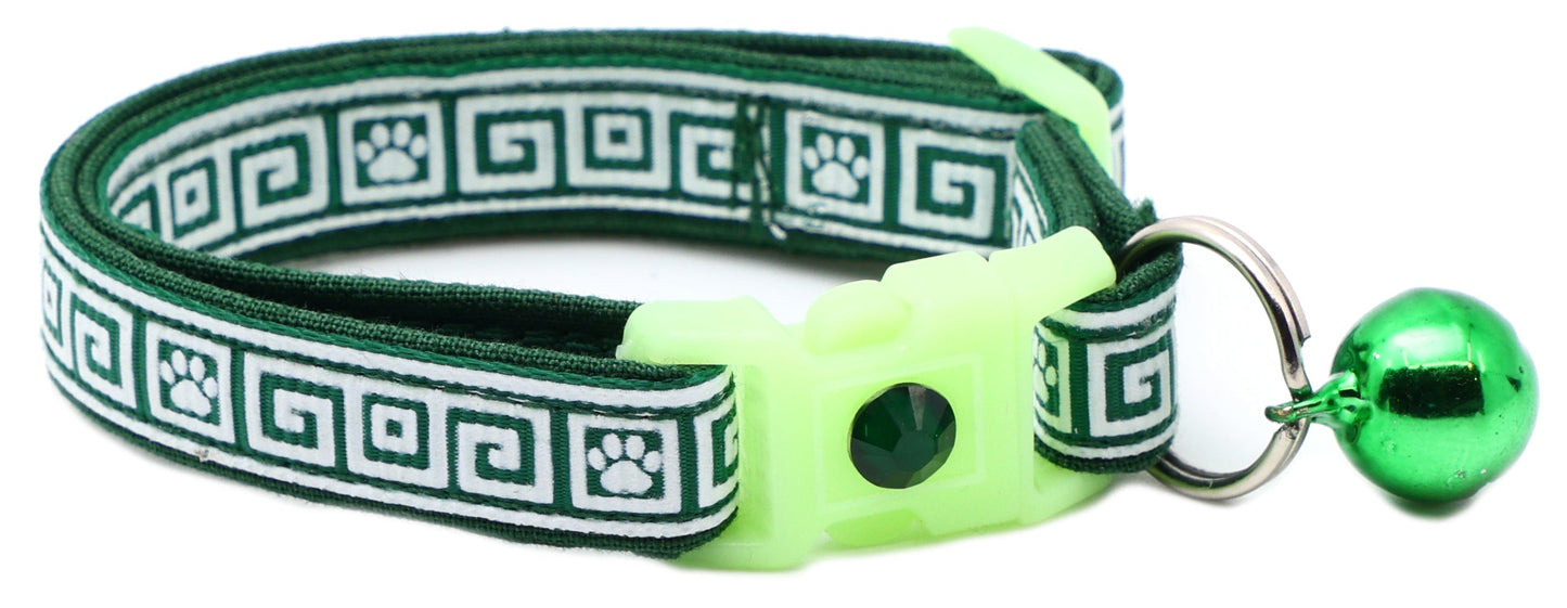 Greek Key Breakaway Cat Collar Pugs2Persians