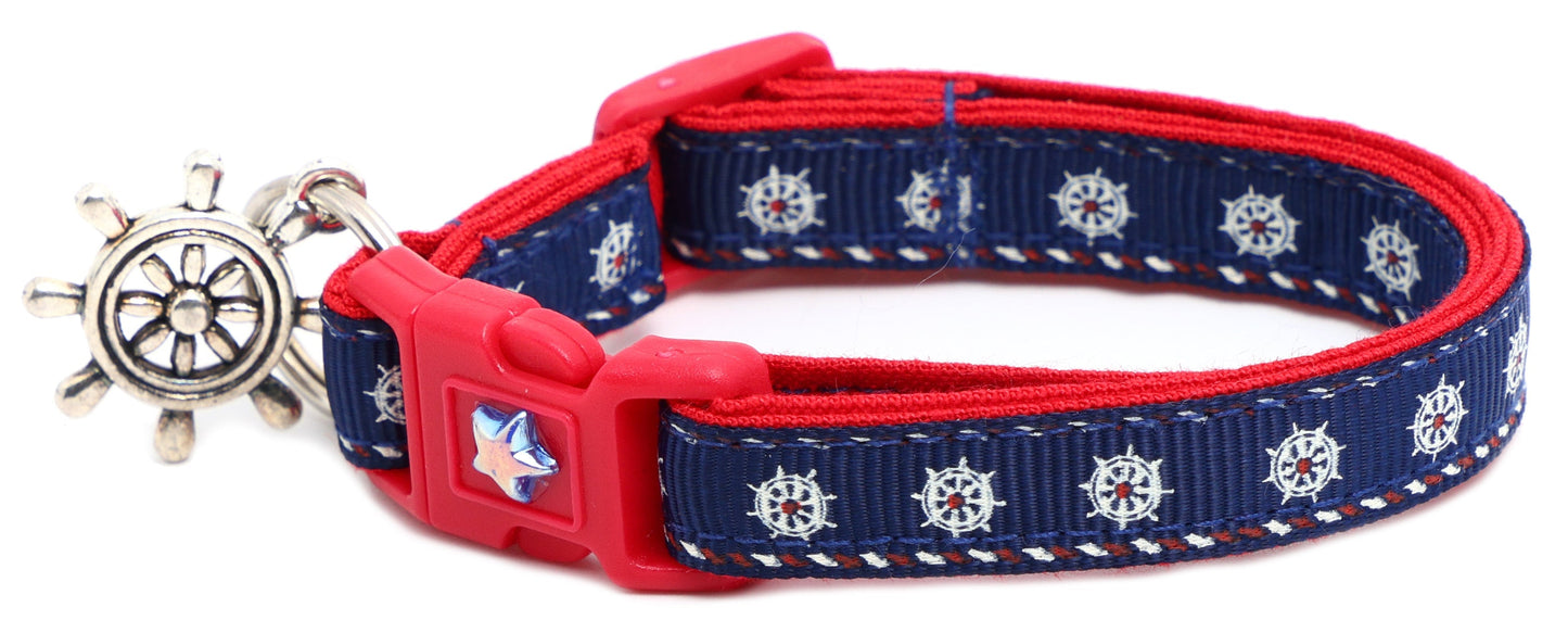 Ships Wheels Breakaway Cat Collar Pugs2Persians