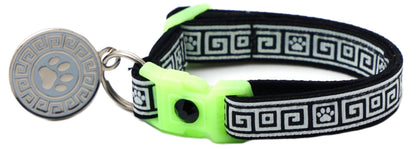 Greek Key Breakaway Cat Collar Pugs2Persians
