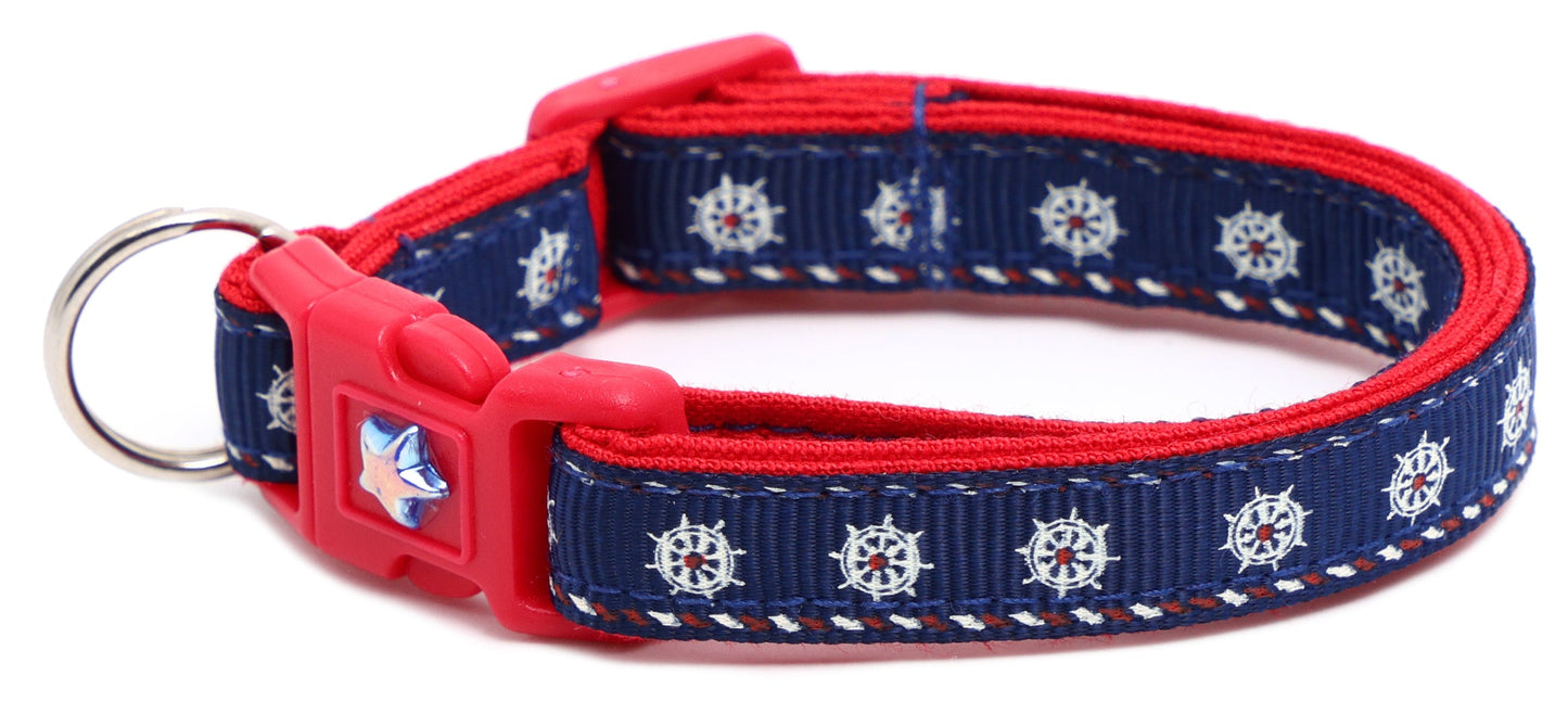 Ships Wheels Breakaway Cat Collar Pugs2Persians