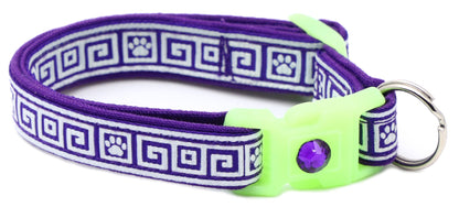 Greek Key Breakaway Cat Collar Pugs2Persians