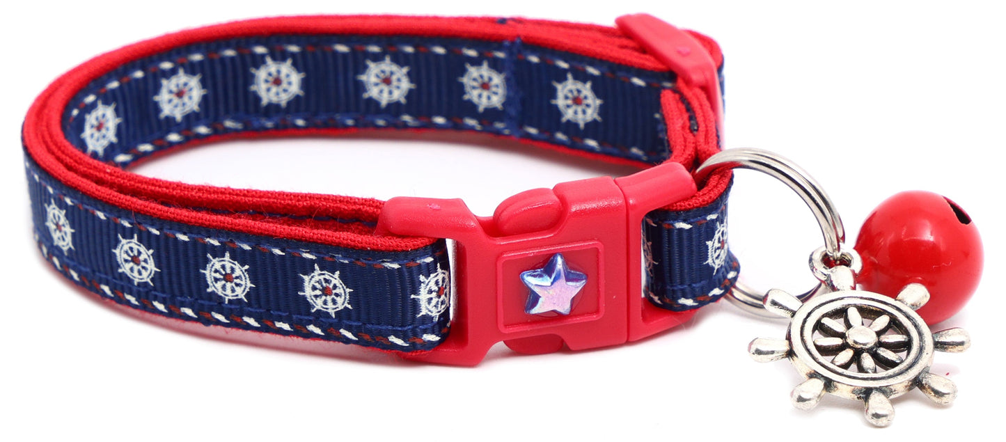 Ships Wheels Breakaway Cat Collar Pugs2Persians