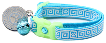 Greek Key Breakaway Cat Collar Pugs2Persians