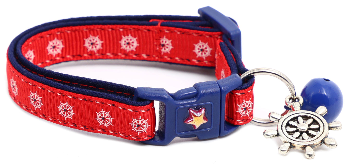 Ships Wheels Breakaway Cat Collar Pugs2Persians