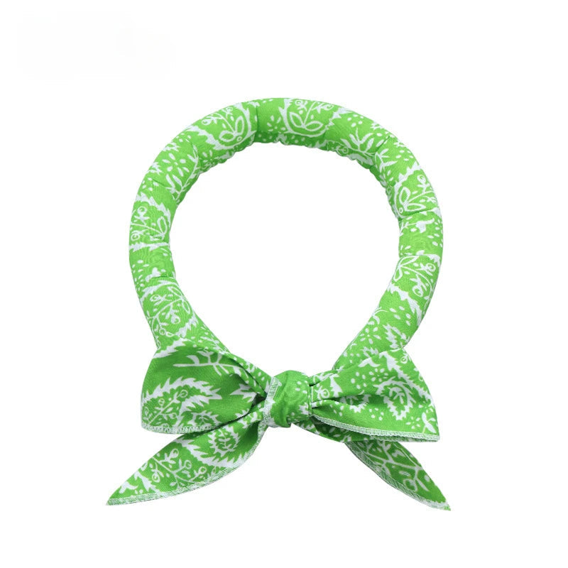 Pet Cooling Ice Scarf Cool Ice Towel Heatstroke Dogs Cats Ice Collar Adjustable Cat Collar Bib prevent heat stroke Dog Supplies daidaidog Store