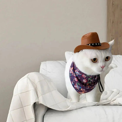 Adjustable Funny Pet Dog Hat Outdoor Summer Pet Accessories Dogs Cats Headwear Cowboy Hats Dog Cat Cosy Home Furnishings Store