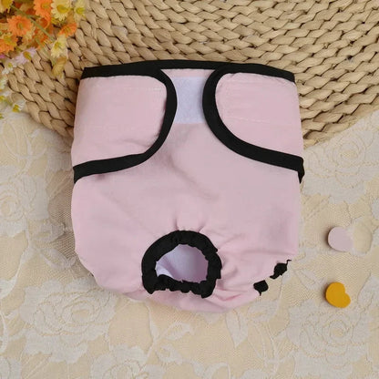 Reusable Sanitary Panties Washable Small Dog Pet Diapers Female Dogs Large Physiological Pants Shorts Male Cats Pet Menstruation Wang Shan Meow Pet Dog Cat Supplies Store