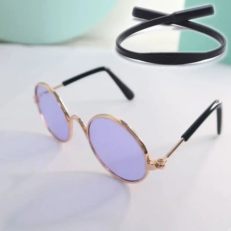 Cat Sunglasses Summer Outdoor Puppy UV Protection Sunglasses Dolls Sun Glasses Small Dog Cosplay Photo Props Cute Pet Sunglasses JJ Pets Supplies Store
