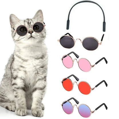 Cat Sunglasses Summer Outdoor Puppy UV Protection Sunglasses Dolls Sun Glasses Small Dog Cosplay Photo Props Cute Pet Sunglasses JJ Pets Supplies Store