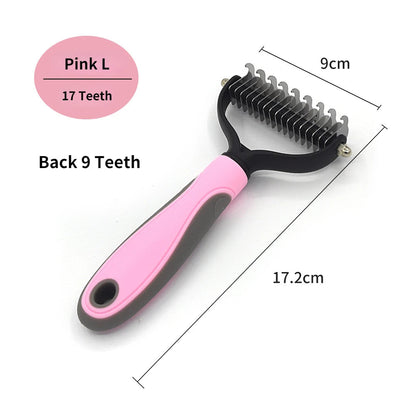 Professional Pet Deshedding Brush Dog Hair Remover Pet Fur Knot Cutter Puppy Cat Comb Brushes Dogs Grooming Shedding Supplies Bobit Store
