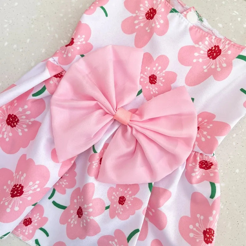 Dog Princess Dress Spring Summer Kitten Pet Skirt Cute Dog Dress Bow Lace for Small Medium Puppy Poodle Chihuahua Simbuid Official Store
