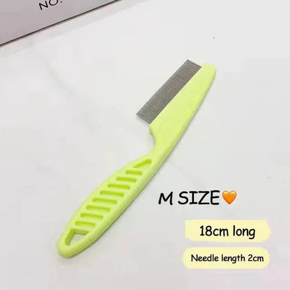 1/2pc Pet Hair Shedding Comb Stainless Steel Flea Comb for Cat Dog Pet Comfort Flea Hair Grooming Comb Dog Brush Grooming Tools Hi Pet Store