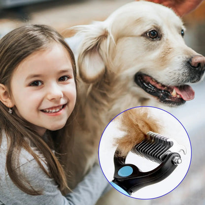 Professional Pet Deshedding Brush Dog Hair Remover Pet Fur Knot Cutter Puppy Cat Comb Brushes Dogs Grooming Shedding Supplies Bobit Store