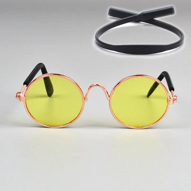 Cat Sunglasses Summer Outdoor Puppy UV Protection Sunglasses Dolls Sun Glasses Small Dog Cosplay Photo Props Cute Pet Sunglasses JJ Pets Supplies Store