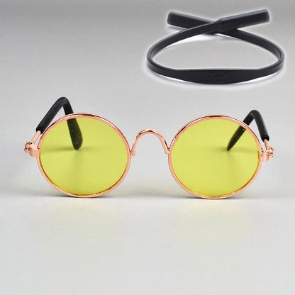 Cat Sunglasses Summer Outdoor Puppy UV Protection Sunglasses Dolls Sun Glasses Small Dog Cosplay Photo Props Cute Pet Sunglasses JJ Pets Supplies Store