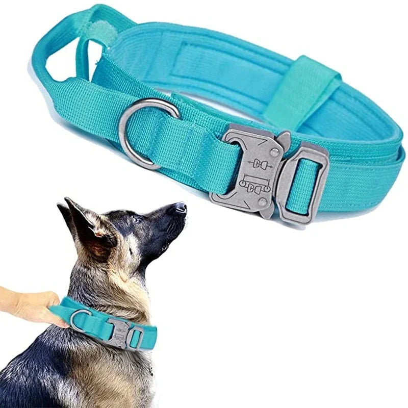 Durable Tactical Dog Collar Leash Set Adjustable Military Pet Collar Leash Medium Large Dog German Shepherd Training Accessories Shop1103887912 Store