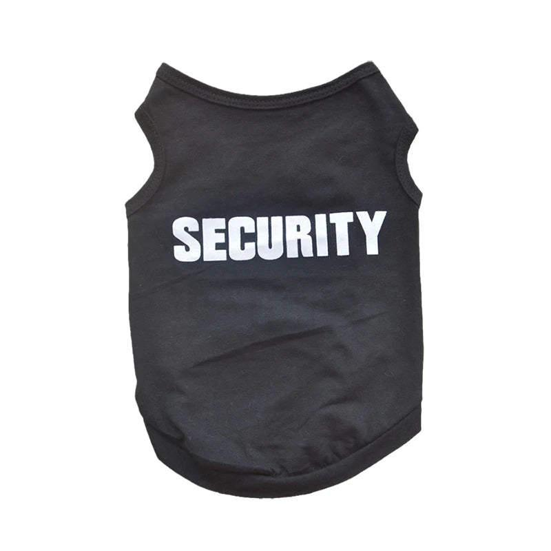 Security Clothing for Dogs Summer Pet Clothes Vest for Small Dogs Chihuahua Yorkshire Puppy Cats Low Price Pets T-shirt Costume TNINGPET Store